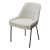 Стул на металлокаркасе с черными ножками мягкий бежевый (арт 33468)