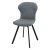 Стул на металлокаркасе серый из велюра (арт 32902)