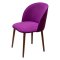 Стул фиолетовый с обивкой из велюра (арт 27467)
