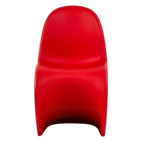 Стул для кухни интерьерный красный пластиковый (арт 29406) Фото 2