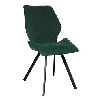 Стул металлический мягкий зеленый из бархата (арт 15071) - Фото 2