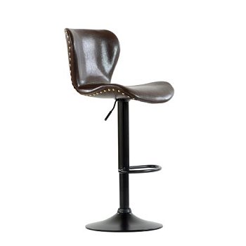 Барный стул на металлокаркасе мягкий регулируемый (арт 6541) - Фото 2