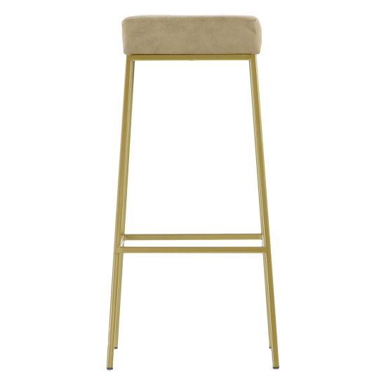 Барный стул мягкий бежевый лофт (арт 11461) Фото 2