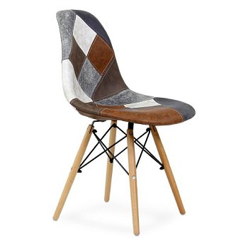 Стул с мягким сидением patchwork (арт 32120) - Фото 2