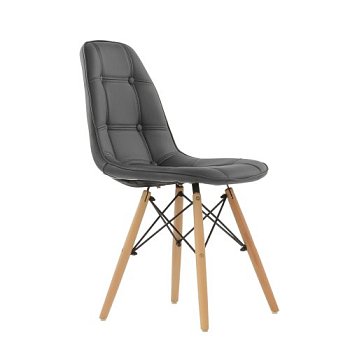 Стул дизайнерский деревянный мягкий eames style (арт 5265) - Фото 2
