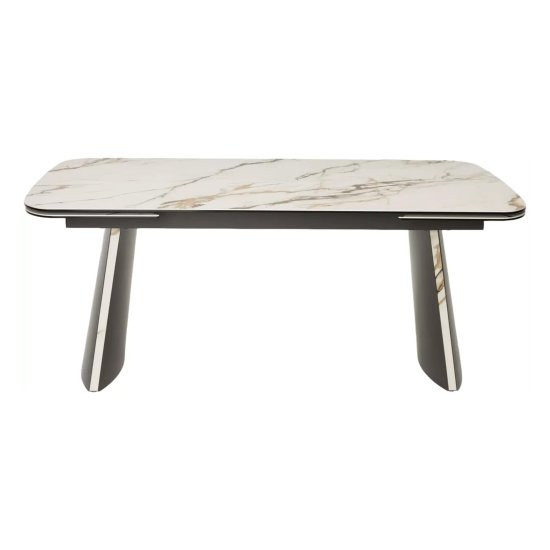 Кухонный стол раздвижной со столешницей из керамики (арт 34099) Фото 2