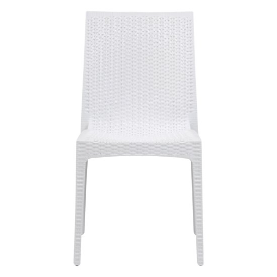Стул на металлическом каркасе белый (арт 32123) Фото 2