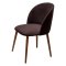 Стул для кухни деревянный мягкий из велюра современный (арт 27464)