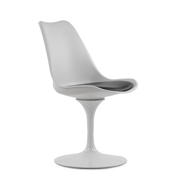 Стул дизайнерский черный пластиковый тюльпан (арт 5479) - Фото 2