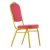 Стул на металлическом каркасе мягкий красный классика (арт 34579)