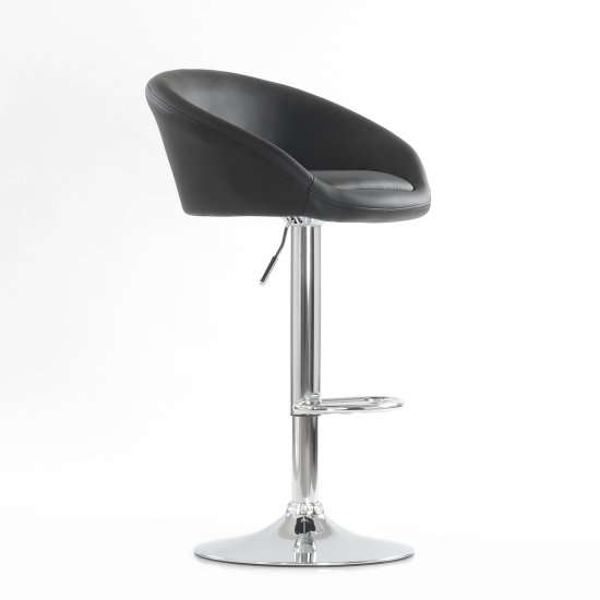 Барный стул ножки хром мягкий вращающийся (арт 5975) Фото 3