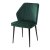 Стул на металлокаркасе мягкий зеленый из велюра (арт 11607)