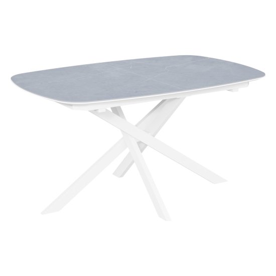 Стол раскладной овальный из керамогранита 140 см (арт 34277) Фото 1