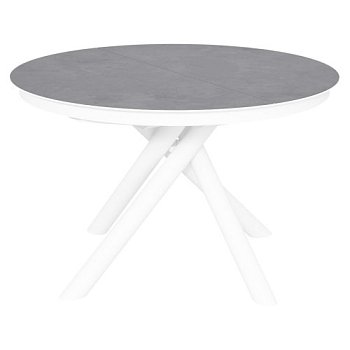 Стол круглый с керамической столешницей серый современный (арт 35155) - Фото 2