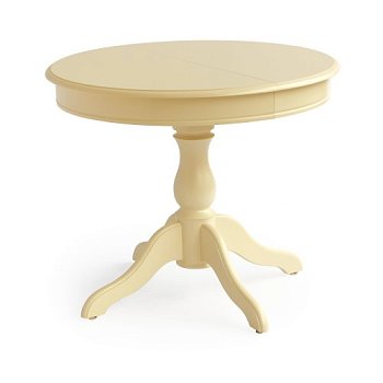 Стол раздвижной круглый из дерева классика (арт 5164) - Фото 2