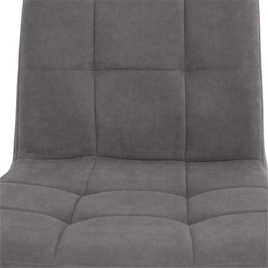 Стул полубарный серый велюровый современный (арт 35366) Фото 9
