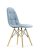 Стул с мягким сидением голубой в стиле eames (арт 12200)