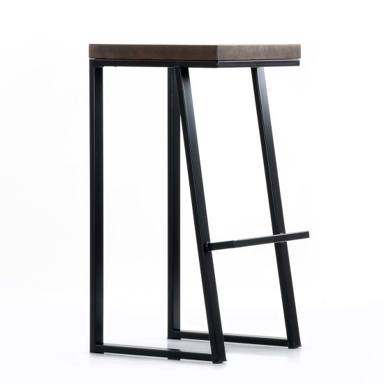 Стул барный высокий дизайнерский металлический ножки черные (арт 6778) Фото 3