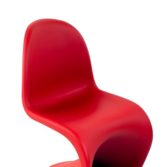 Стул для кухни интерьерный красный пластиковый (арт 29406) Фото 4