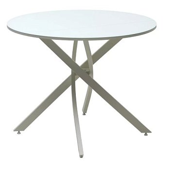 Стол для кухни круглый на одной ножке D-100 см (арт 33418) - Фото 2