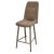 Стул барный мягкий бежевый велюровый (арт 20875)