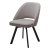 Стул на металлокаркасе мягкий серый из велюра (арт 31412)