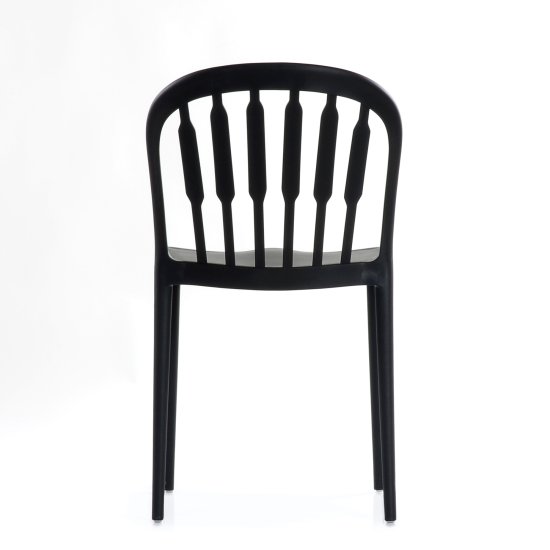 Стул ножки черные черный современный (арт 6598) Фото 4