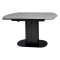Стол для кухни овальный керамический серый 140 см (арт 31712)