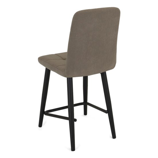 Полубарный стул с мягким сидением из велюра (арт 18788) Фото 3