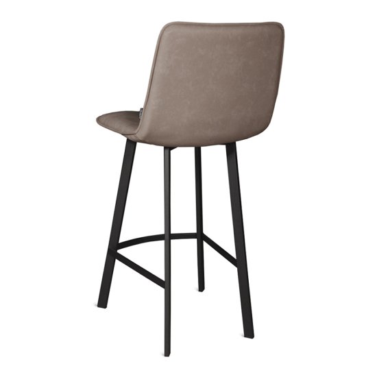 Стул полубарный с черными ножками слоновая кость (арт 14789) Фото 2