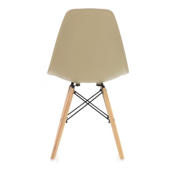 Стул обеденный деревянный бежевый из пластика (арт 8020) Фото 3