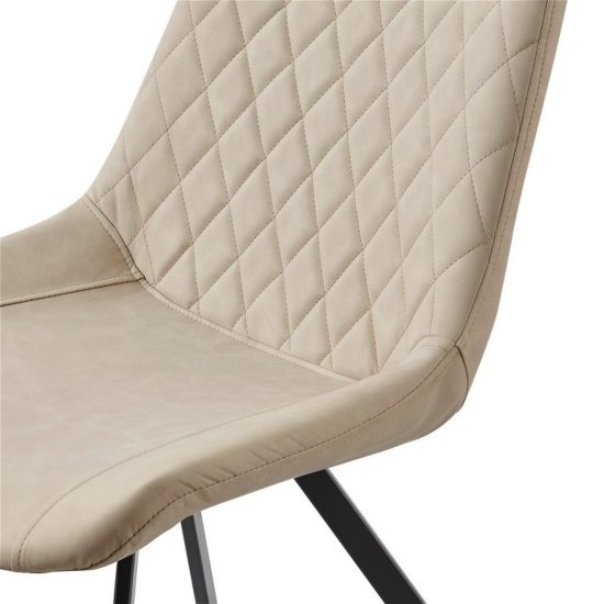 Стул на металлическом каркасе белый из экокожи (арт 35259) Фото 6