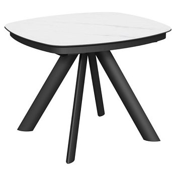 Стол овальный керамический белый (арт 35231) - Фото 2