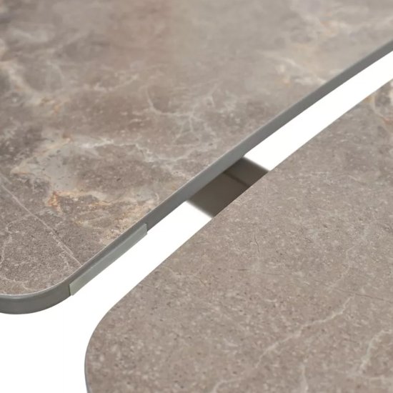 Стол обеденный раскладной из керамогранита 140 см (арт 33381) Фото 8